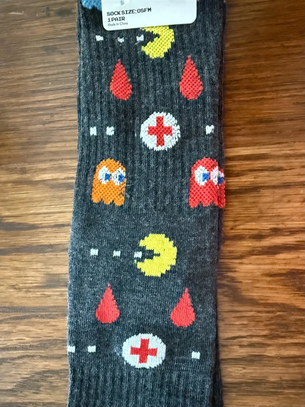 Pac-Man x American Red Cross Promo Socks – Limited Edition, OSFM